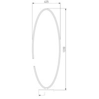 Торшер Евросвет Gap 80415/1 (Satin Nickel)