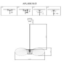 Подвесная люстра Aployt APL.656.16.01
