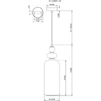 Подвесная люстра Moderli Tamina V11400-1P