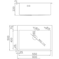Кухонная мойка Gerhans K36050B (графит)