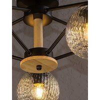 Люстра средней высоты Aitin Pro НПБ 02-5х60-105 C890/5A (черный/коричневый)