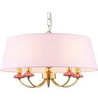 Подвесная люстра Ambrella light LH75021/5 GD/PI (золото/розовый)