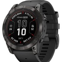 Умные часы Garmin Fenix 7X Pro Sapphire Solar (карбоново-серый титан/черный)