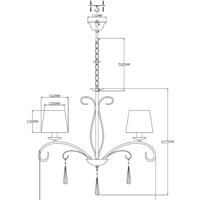 Подвесная люстра Moderli Aramco V2601-5P