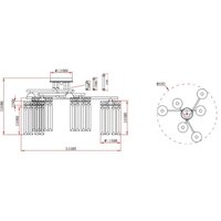 Люстра средней высоты Moderli Everly V10751-6C