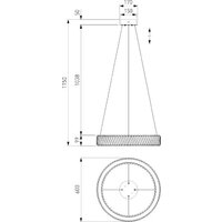 Подвесная люстра Евросвет Strotskis 101004 LED (никель хрусталь)