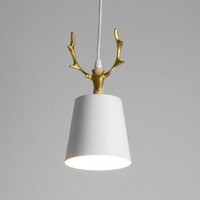 Подвесная люстра BayerLux Олень 5073743 (белый/золото)