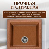 Кухонная мойка Saniteco Fortis (терракот)