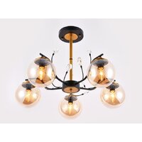 Подвесная люстра Ambrella light Traditional TR9072/5 BK/TI