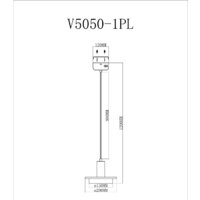 Подвесная люстра Moderli Solumn V5050-1PL
