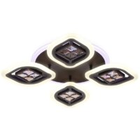 Припотолочная люстра Ambrella light FA281/4 CF/TI (кофе/янтарь)