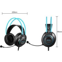 Наушники A4Tech Fstyler FH200i (черный/голубой)