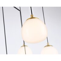 Подвесная люстра PROxSON LH51001/6+3 SGD/BK/FR (золотой песок/черный /белый матовый)
