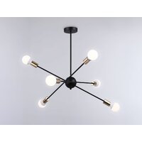 Подвесная люстра Ambrella light Traditional TR80435/6 BK/GD