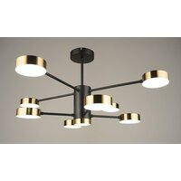Люстра средней высоты Mirastyle SX-N-4188/8 BK+GD