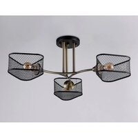 Люстра средней высоты Ambrella light Traditional TR80171/3 SB/BK (бронза/черный)