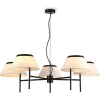 Подвесная люстра Ambrella LH72453/5 BK/WH (черный/белый)