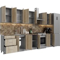 Готовая кухня Кортекс-мебель Корнелия Лира 2.5 (дуб сонома/мадрид)