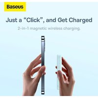 Внешний аккумулятор Baseus Magnetic Wireless PPCX020002 6000mAh (белый)
