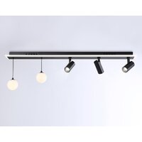 Трековый светильник Ambrella light Comfort FL66202/1+5 BK (черный)