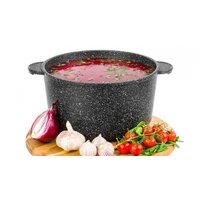 Кастрюля Elan Gallery Гармония вкуса 120287 (черный мрамор)