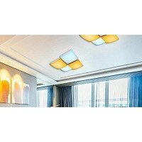 Припотолочная люстра Ambrella light Orbital FP2324 WH 128W D480*480
