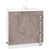 Шкаф напольный Кортекс-мебель Корнелия Лира НШ80м (оникс)
