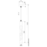 Подвесная люстра Elektrostandard DLR037 12W 4200K (Кофейный)