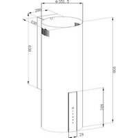 Кухонная вытяжка Korting KHC 35969 DN Cylinder