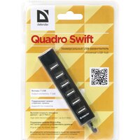 USB-хабы и док-станции Defender Quadro Swift USB2.0 [83203]