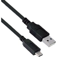 Кабель ExeGate EX-CC-USB2-AMCM-1.0 USB Type-A - USB Type-C (1 м, черный)