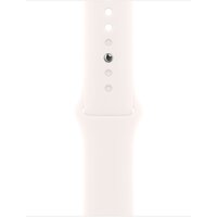 Умные часы Apple Watch Series 11 42 мм (алюминиевый корпус, розовое золото/легкие румяна, спортивный силиконовый ремешок M/L)
