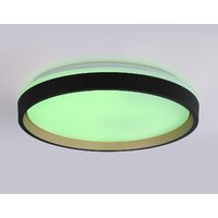 Припотолочная люстра Ambrella light Orbital FZ610 BK/GD (черный/золото)