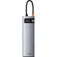 Док-станция Baseus Metal Gleam Series 9-in-1 Multifunctional Type-C CAHUB-CU0G