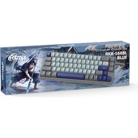 Клавиатура Ritmix RKB-568BL (серый/голубой)