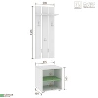 Стенка Кортекс-мебель Лара СП2 (белый)