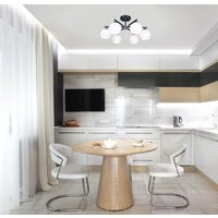 Припотолочная люстра Евросвет 30145/6 (Chrome/Wenge)