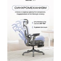 Офисное кресло Evolution ZX 2 (серый)