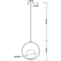 Подвесная люстра Arte Lamp Matisse A7741SP-1AB