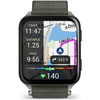 Умные часы Garmin Venu X1 (титановый/зеленый)