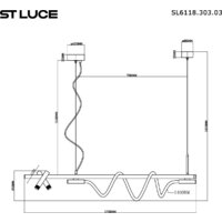 Подвесная люстра ST Luce SL6118.403.03