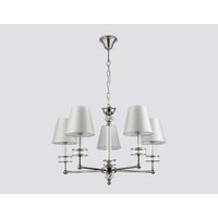 Подвесная люстра Ambrella light LH71001/5 BN/WH (никель/белый)