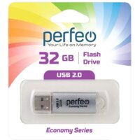 USB Flash Perfeo E01 32GB (серебристый)