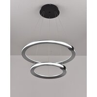 Подвесная люстра iLedex Vision 9225-6+4SD GR+BK