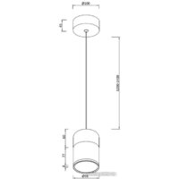 Подвесная люстра Moderli Rinna V10865-PL