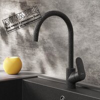 Кухонная мойка Berge BR-5850 + смеситель AM.PM Like F8007122 (черный)