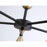 Люстра средней высоты Ambrella light Traditional TR3171/5 BK/GD