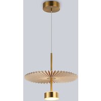 Подвесная люстра Ambrella LH72603 BR/WH (латунь/бежевый)