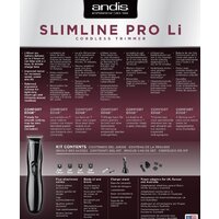 Триммер для бороды и усов Andis Slimline Pro Li T-Blade (черный)
