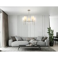 Подвесная люстра Ambrella light LH72371/5 DBS/WH (темная латунь/белый)